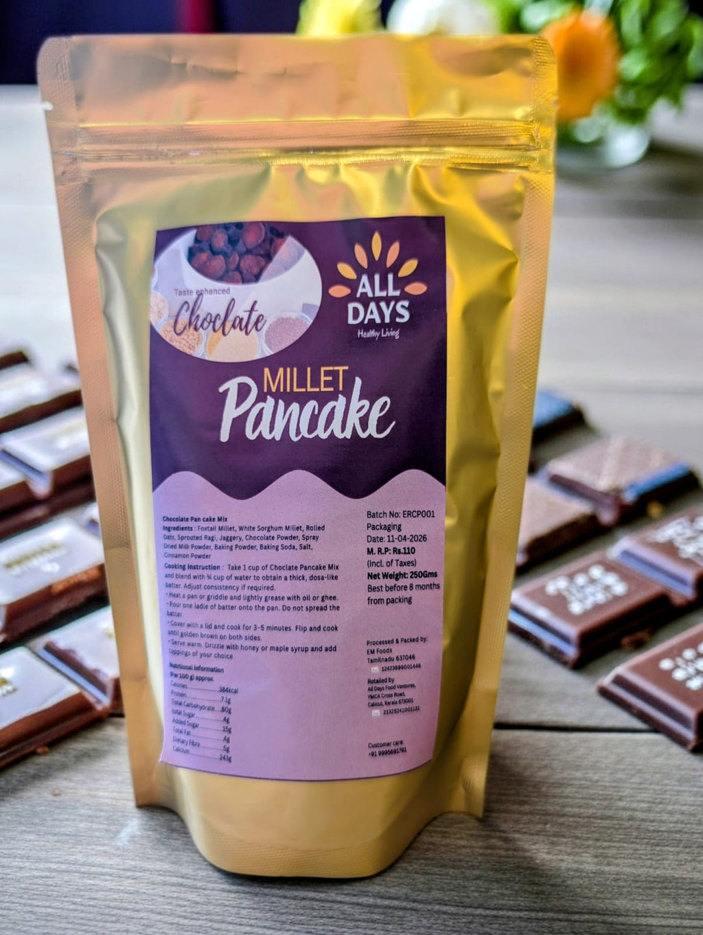 All Days Chocolate Millet Pancake Mix
