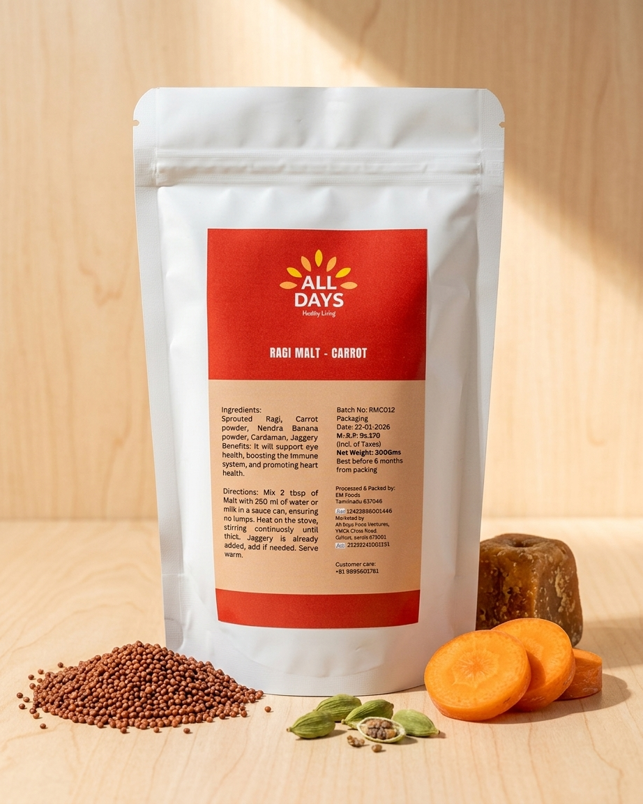 All Days Ragi Malt – Carrot - 250g