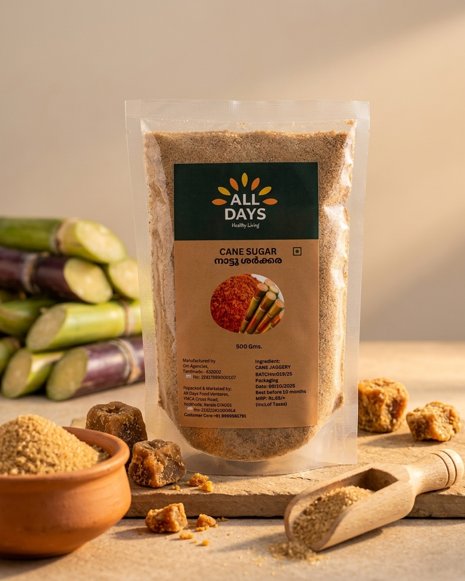 All Days Cane Sugar (Nattu Sharkara) – 500g