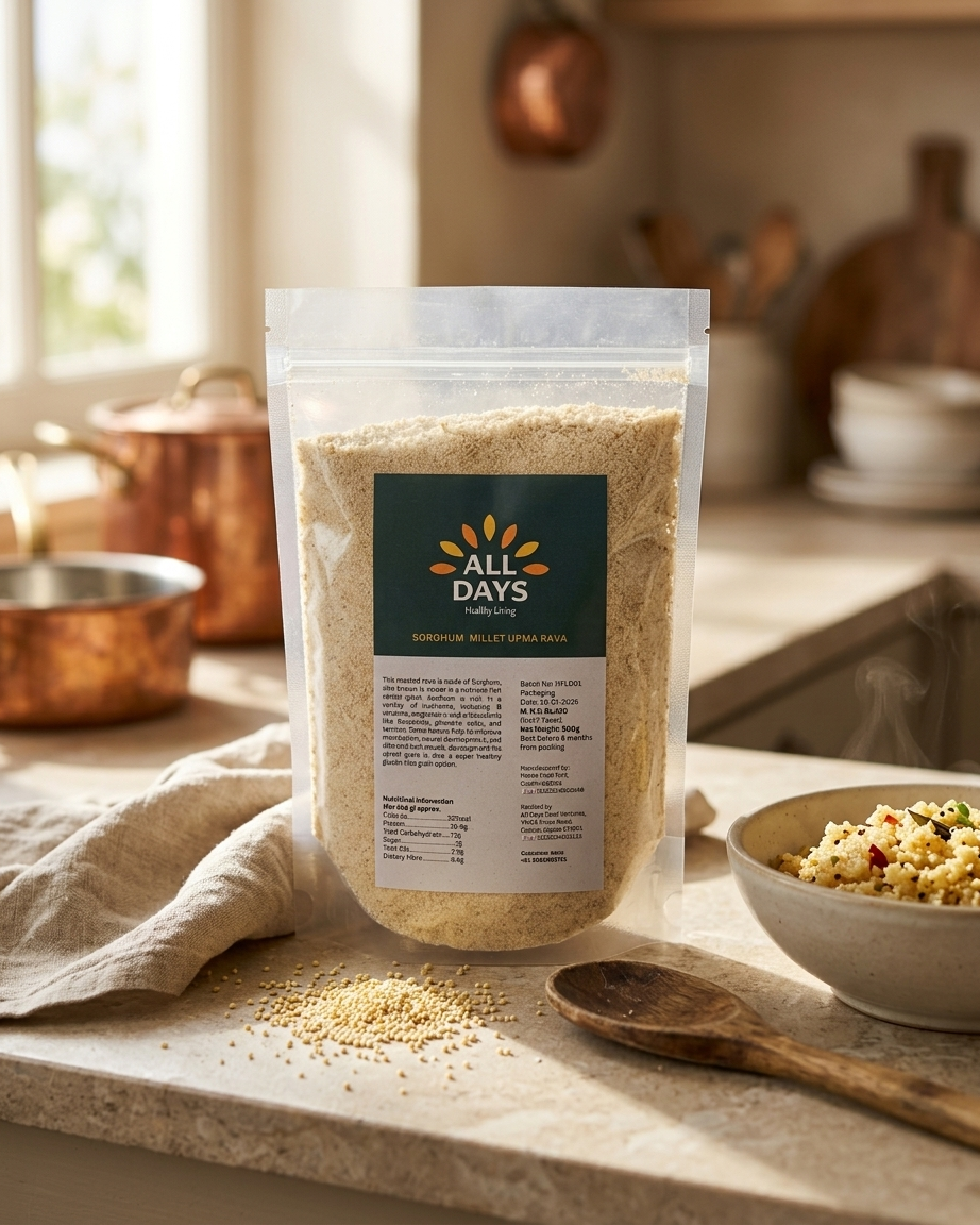 All Days Sorghum Millet Upma Rava - 500g