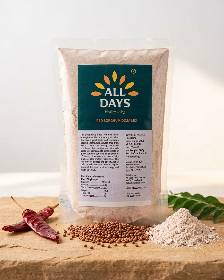 All Days Red Sorghum Dosa Mix - 500g