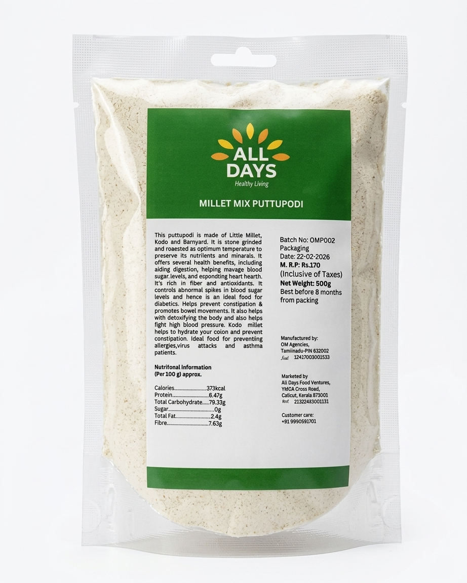 All Days Millet Mix Puttupodi - 500g