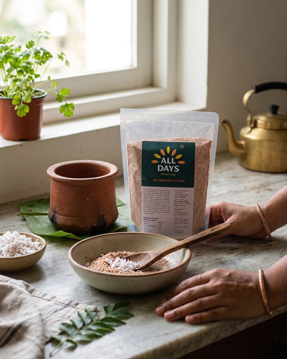 All Days Red Sorghum Puttu Podi - 500g