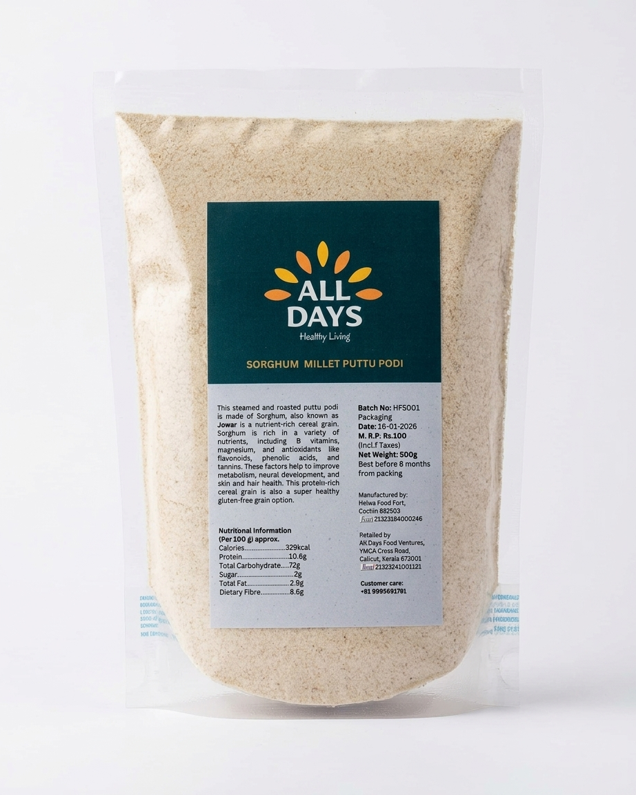 All Days Sorghum Millet Puttu Podi - 500g