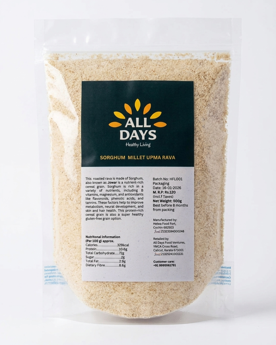 All Days Sorghum Millet Upma Rava - 500g