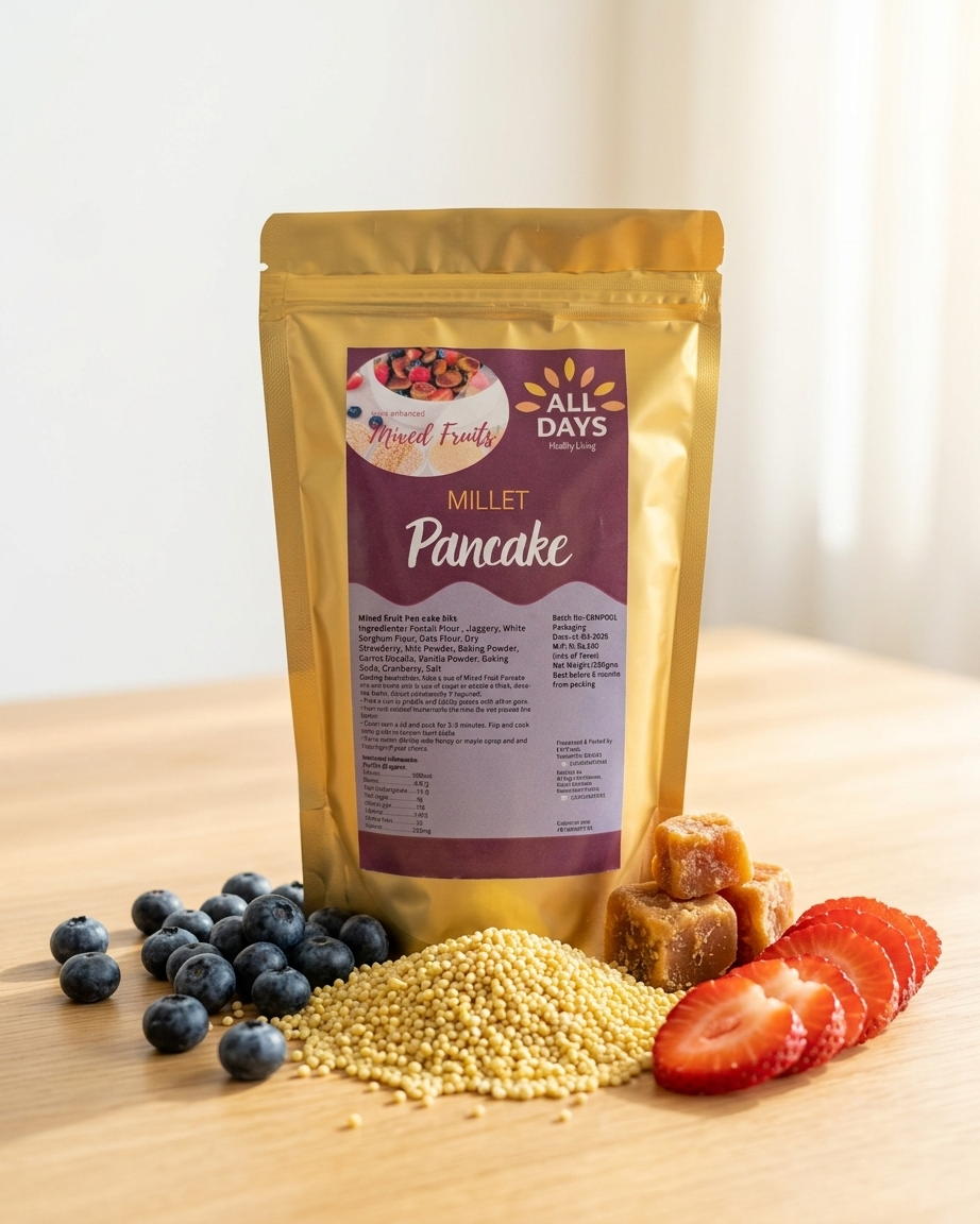 All Days Mixed Fruits Millet Pancake Mix - 250gm