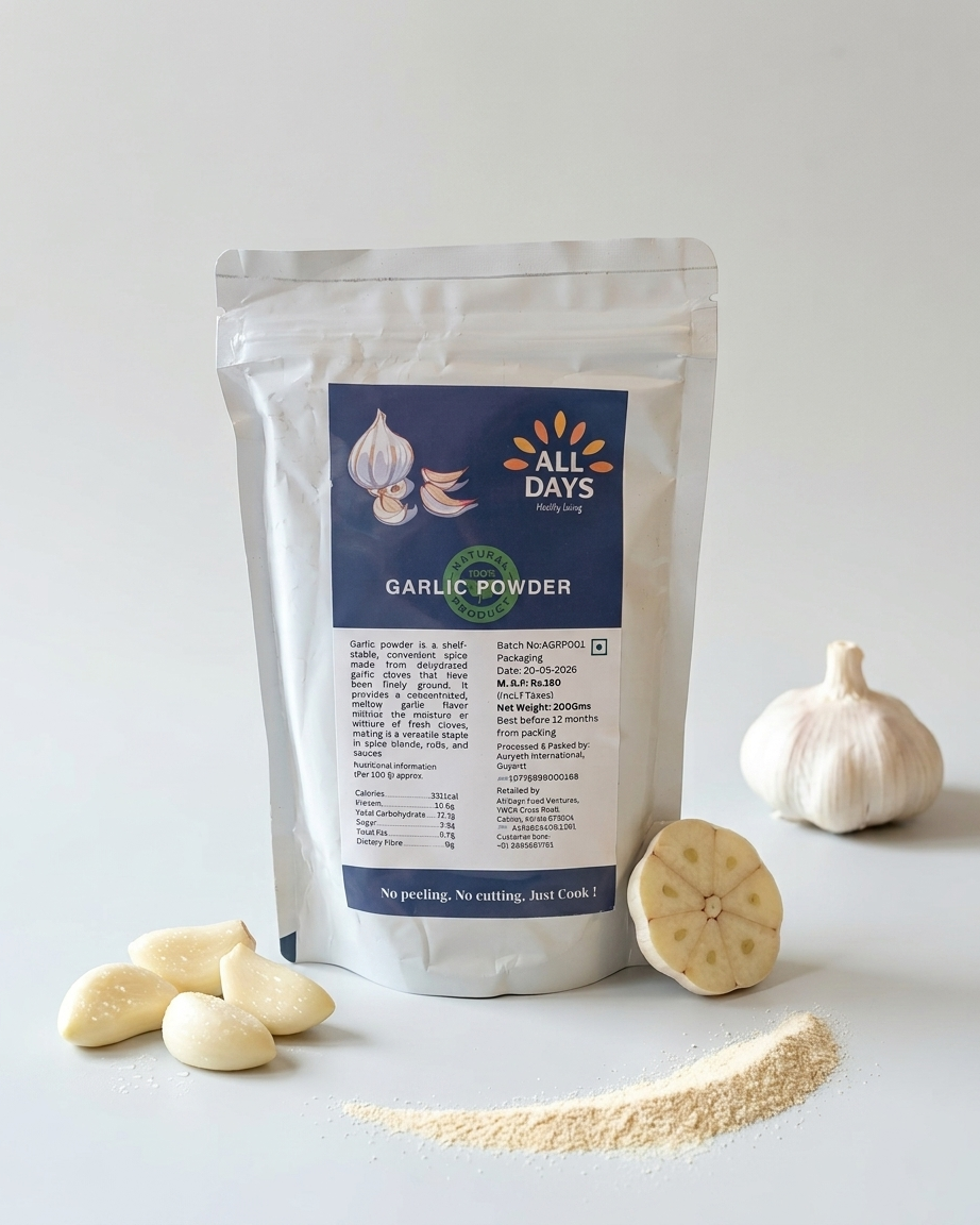 All Days Garlic Powder – 100% Natural, 200g