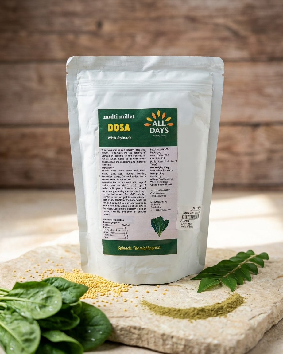All Days Multi Millet Dosa Mix with Spinach - 500gm