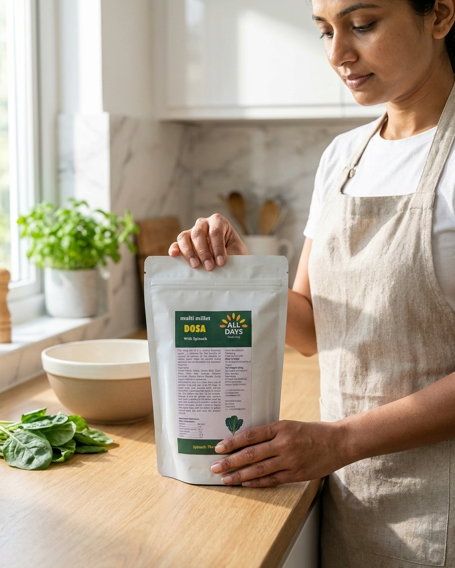 All Days Multi Millet Dosa Mix with Spinach - 500gm