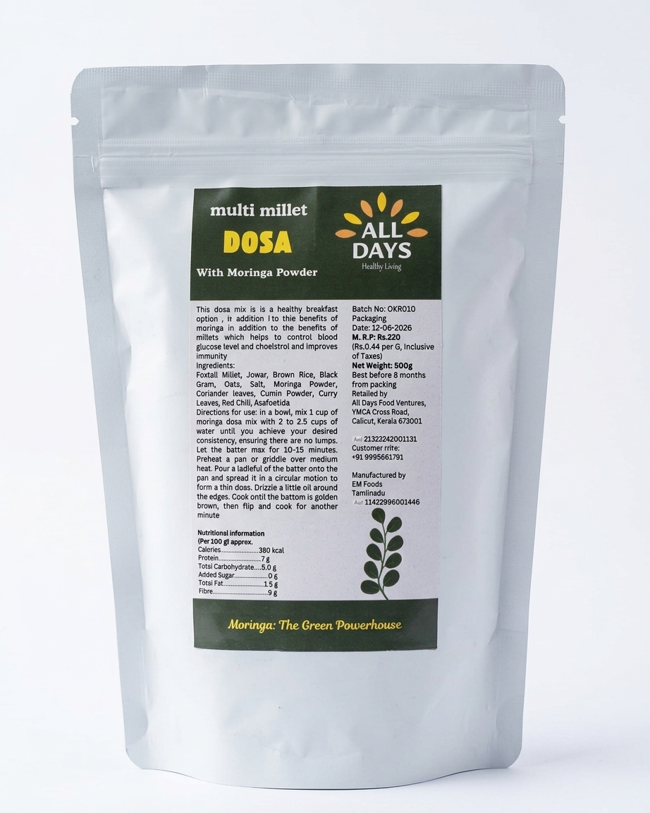 All Days Multi Millet Dosa Mix with Moringa Powder - 500gm